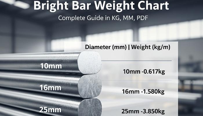  Bright Bars Weight Chart in KG, MM, PDF 