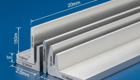 Aluminium Angles Weight Chart in kg, mm, pdf