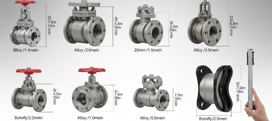 Alloy Valves Weight Chart in kg, mm, PDF 