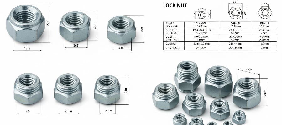 Lock Nuts Weight Chart in kg, mm, PDF