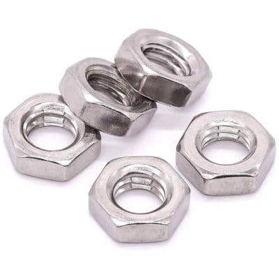 Stainless Steel Hex Jam Nuts Stainless Steel Hex Jam Nuts