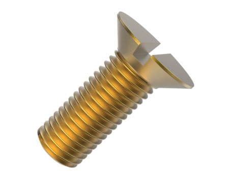 Brass Flat Slot Cap Screw Brass Flat Slot Cap Screw