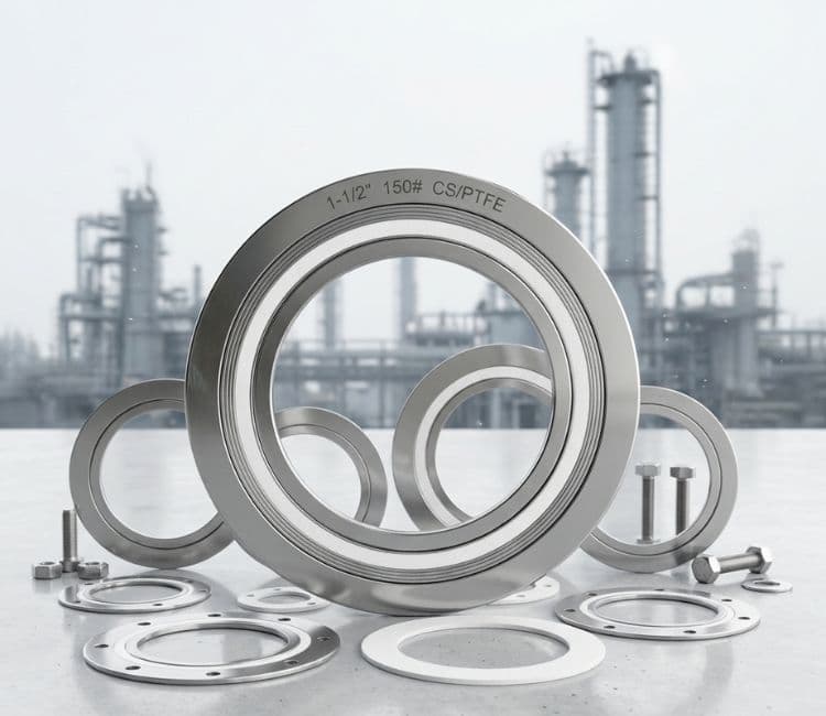 Carbon Steel Spiral Wound Gasket With Ptfe Filler Carbon Steel Spiral Wound Gasket With Ptfe Filler