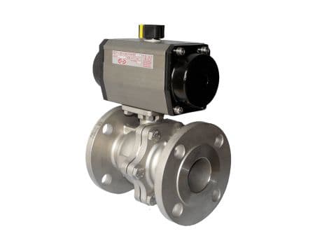 Stainless Steel Pneumatic Actuated Ball Valve Stainless Steel Pneumatic Actuated Ball Valve