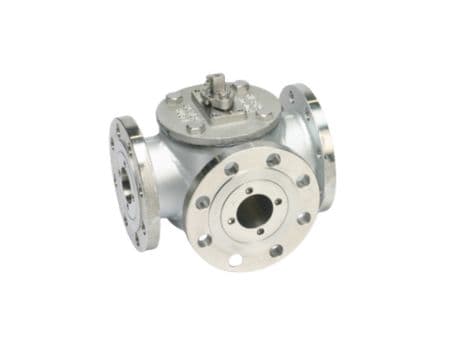 Three Way Titanium Jacketed Ball Valve Three Way Titanium Jacketed Ball Valve