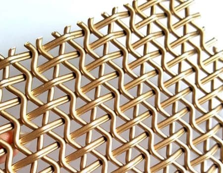 Twilled Weave Brass Wire Mesh Twilled Weave Brass Wire Mesh