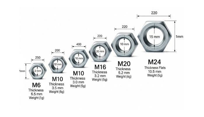 Hex Nuts Weight Chart in kg, mm, pdf – Complete Guide & Download Hex Nuts Weight Chart in kg, mm, pdf – Complete Guide & Download