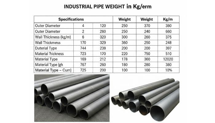 Industrial Pipe Weight Chart in KG Mtr PDF Industrial Pipe Weight Chart in KG Mtr PDF