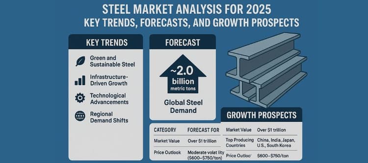 Steel Market Analysis for 2025: Key Trends, Forecasts & Growth Insights Steel Market Analysis for 2025: Key Trends, Forecasts & Growth Insights