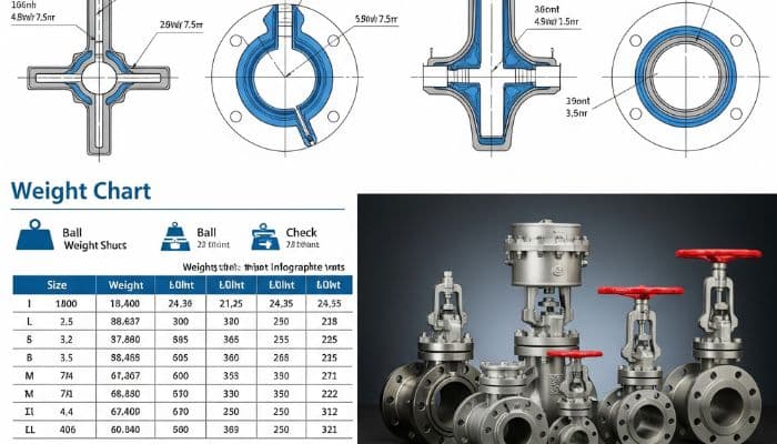 Valves weight chart in kg,mm,pdf Valves weight chart in kg,mm,pdf