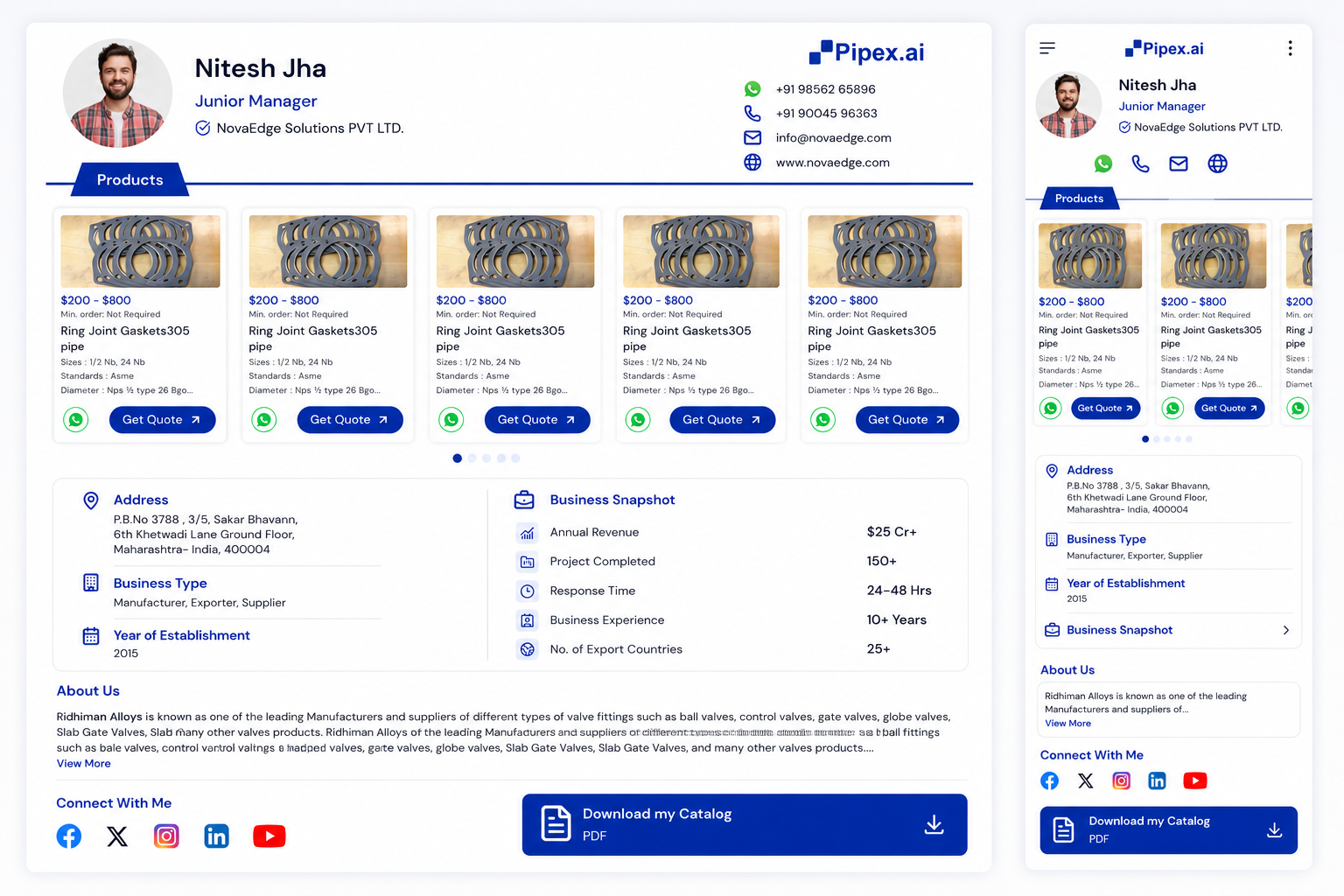 Share Your Business with a Single Click